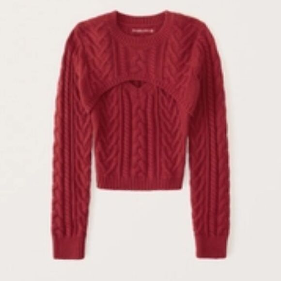 Abercrombie cable sweater shrug set NWT - Picture 1 of 5
